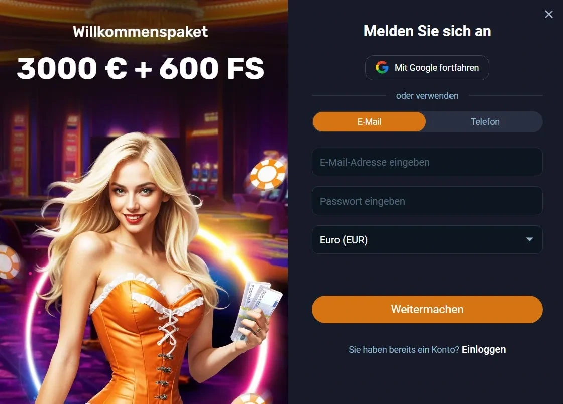 Registrierung und Login