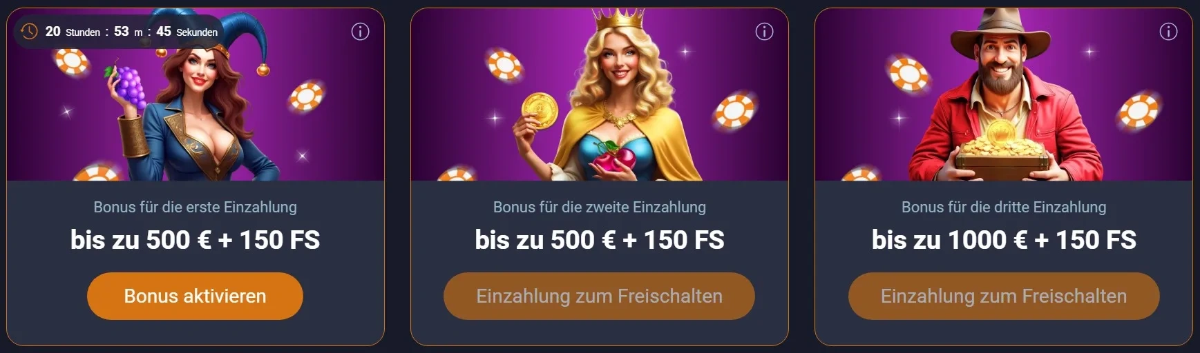 Boni und Aktionen